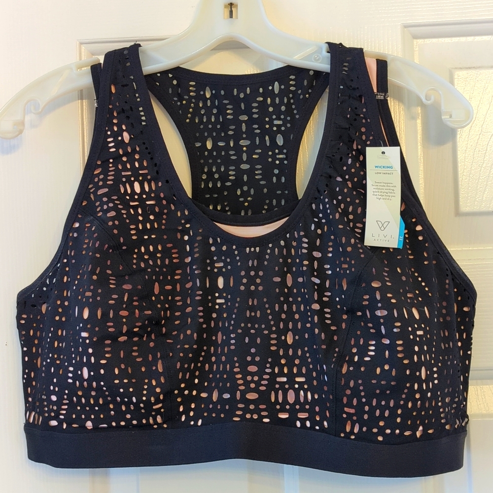 NWT Lane Bryant Livi Active Wicking looks impact sports bra size 22